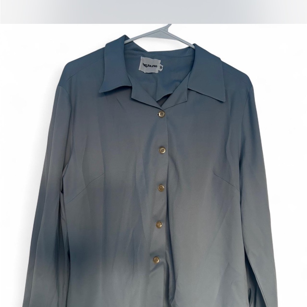 Gray Button-Up Shirt